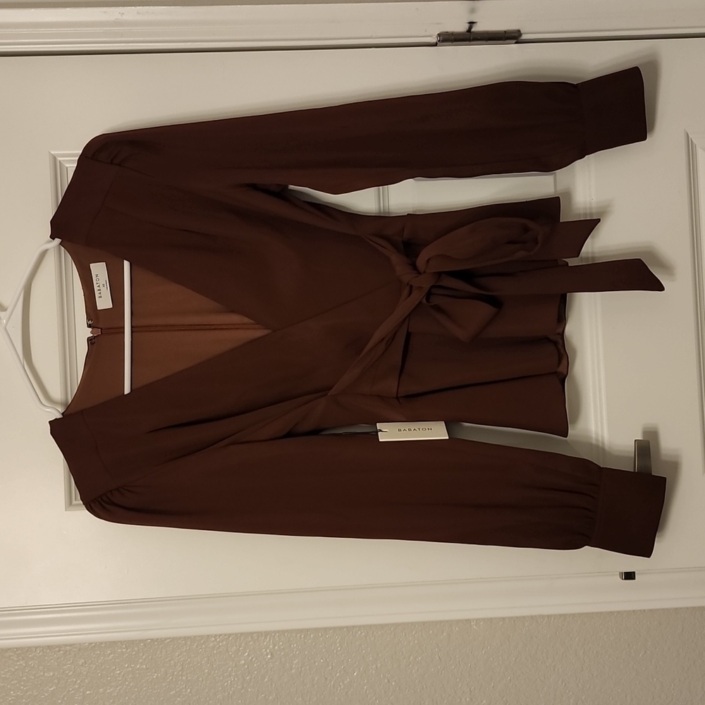 Aritzia Burgundy BABATON Blouse